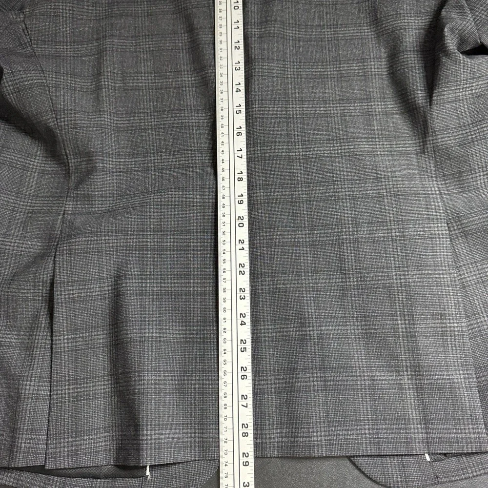 Kenneth Cole Gray Plaid Sport Coat Blazer